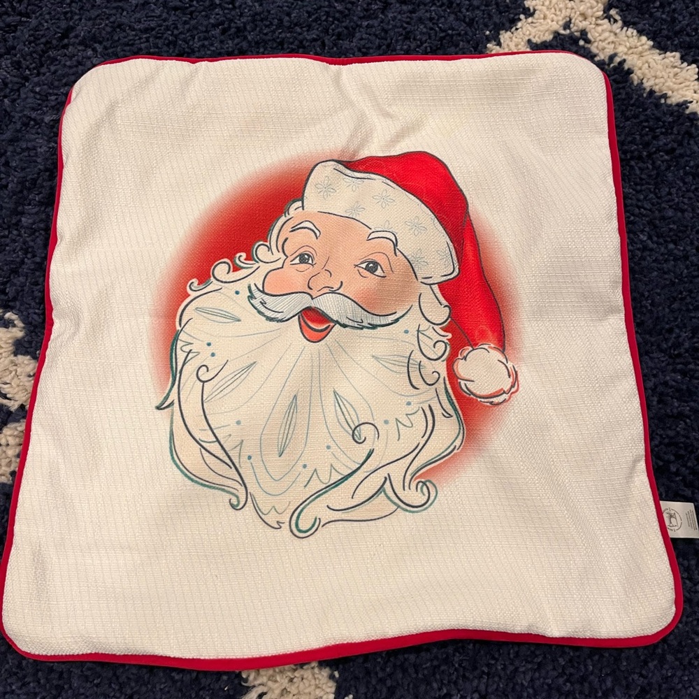 SEWING DOWN SOUTH Vintage Stitch Santa Pillow *cover only* 
2 PILLOWS IN 1!